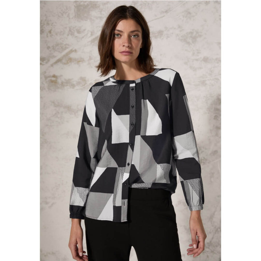 Street One kuosipaita, musta - Moment.fi