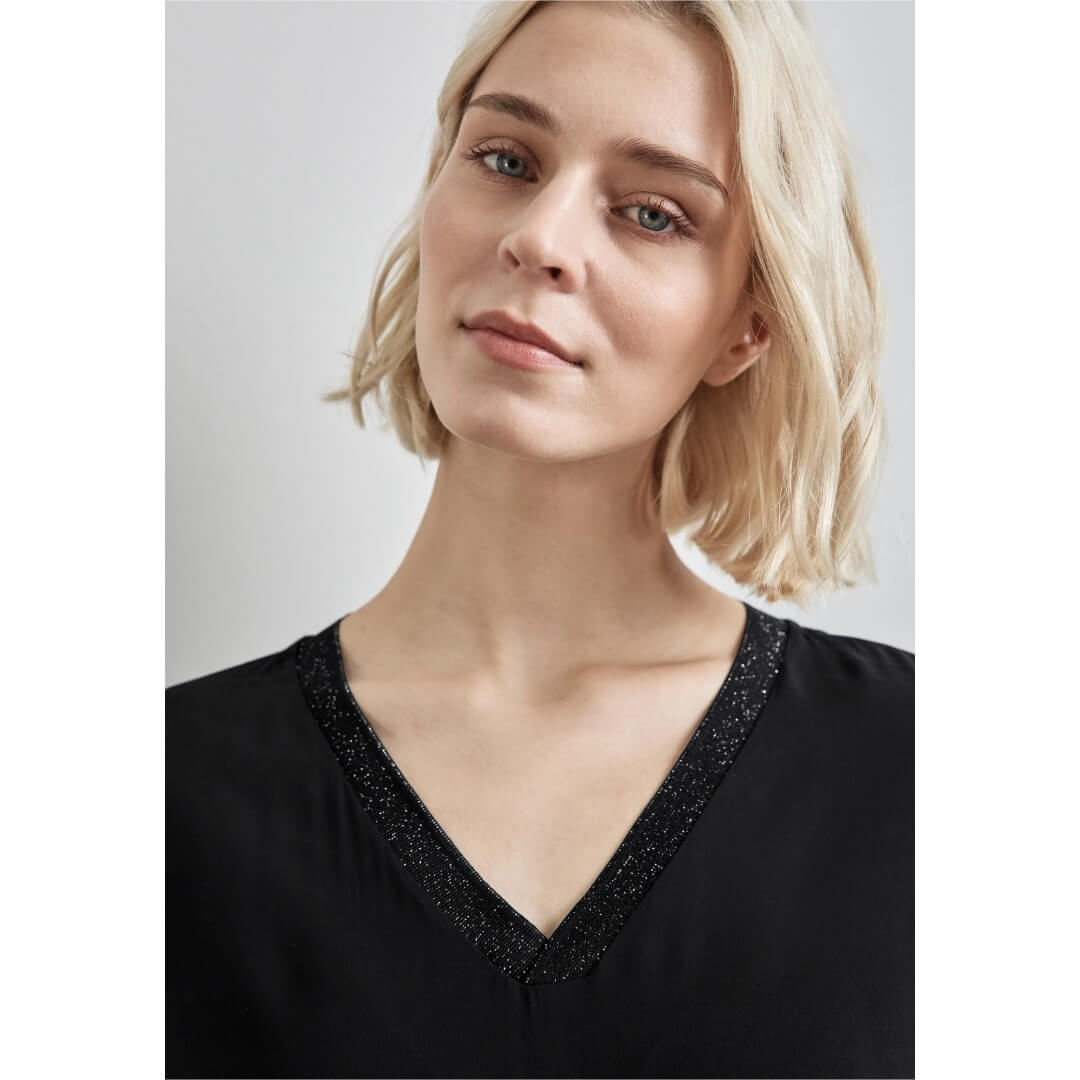 Street One viskoosipaita, musta - Moment.fi