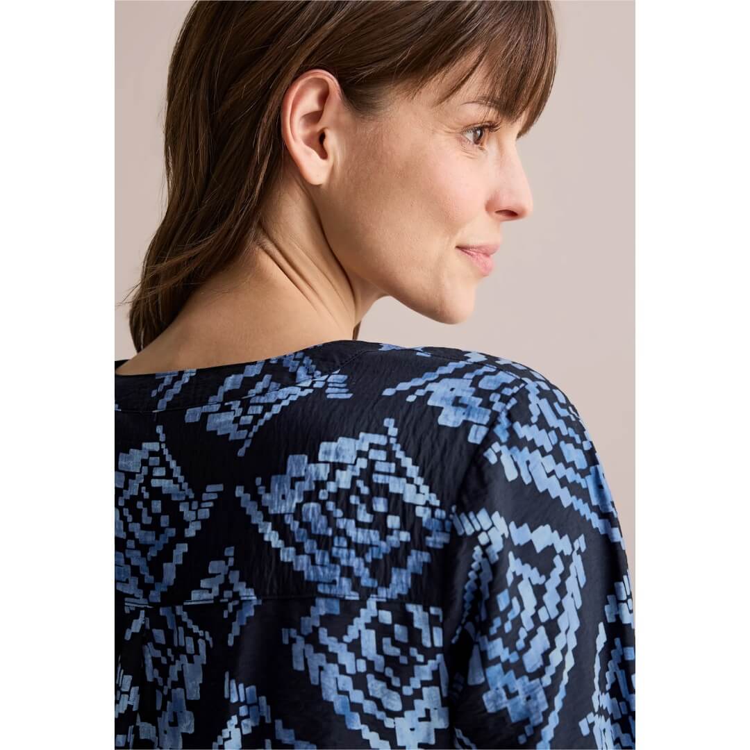 Cecil kuosipaita, tummansininen - Moment.fi