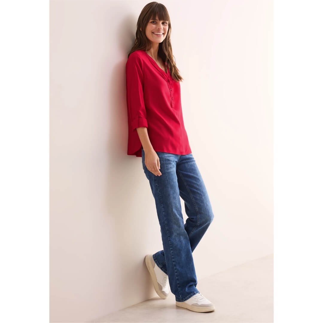 Cecil viskoosipaita, punainen - Moment.fi