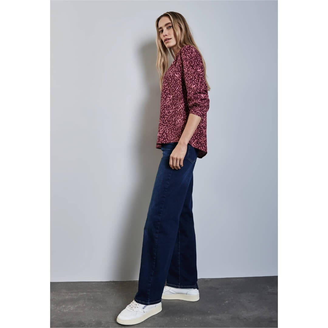 Street One kuosipaita Bamika, viini - Moment.fi