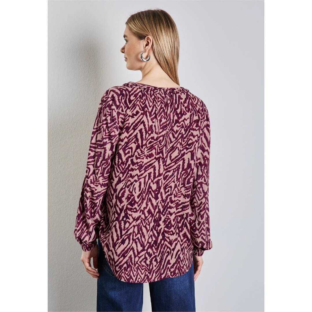 Street One kuosipaita, viini - Moment.fi