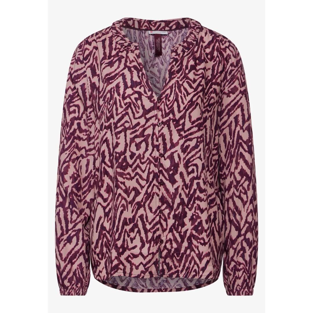 Street One kuosipaita, viini - Moment.fi