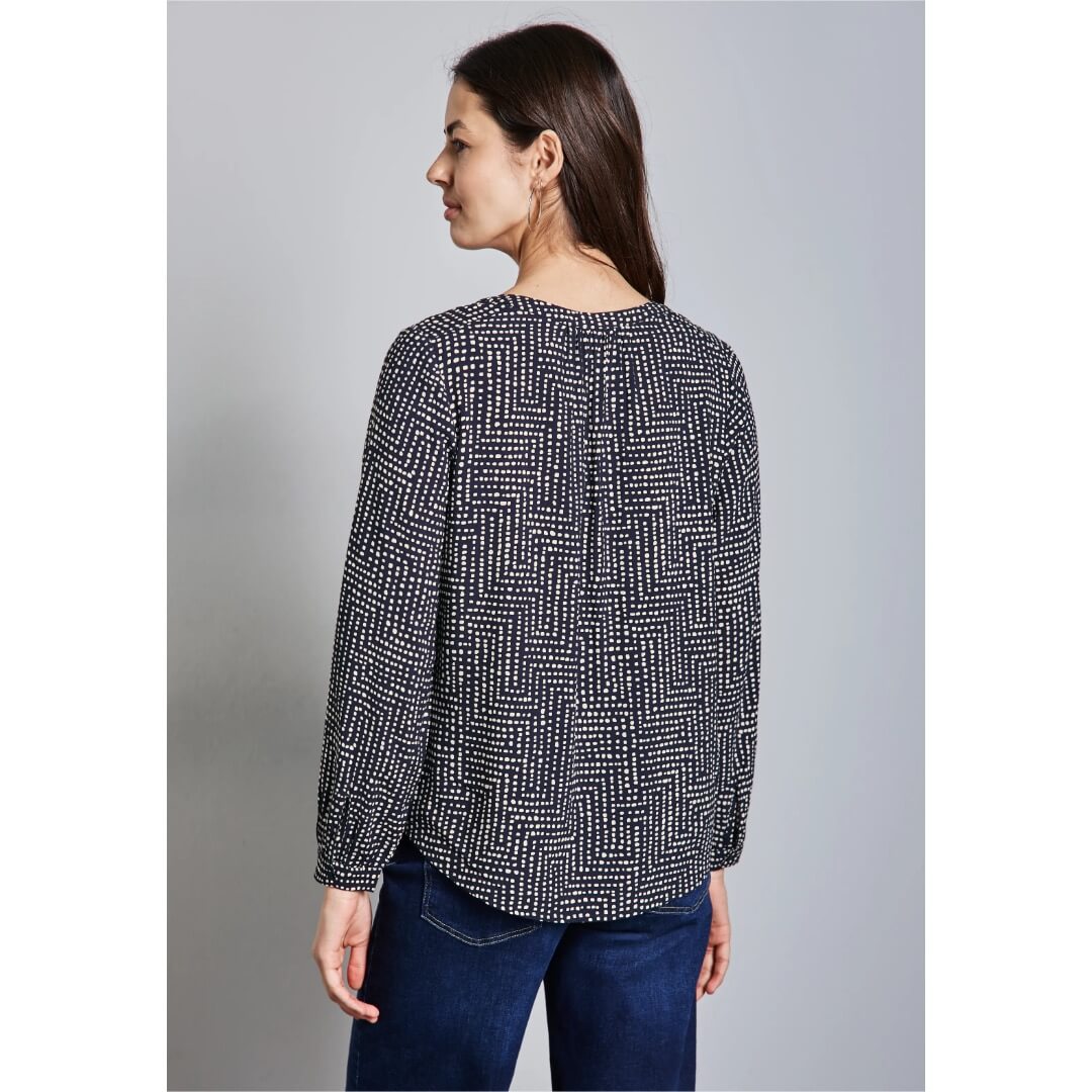 Street One kuosipaita, tummansininen - Moment.fi