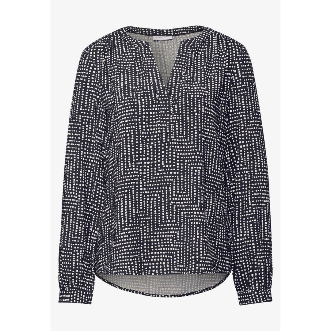 Street One kuosipaita, tummansininen - Moment.fi