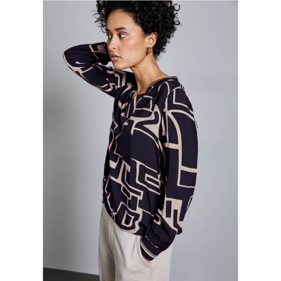 Street One kuosipaita, sininen - Moment.fi