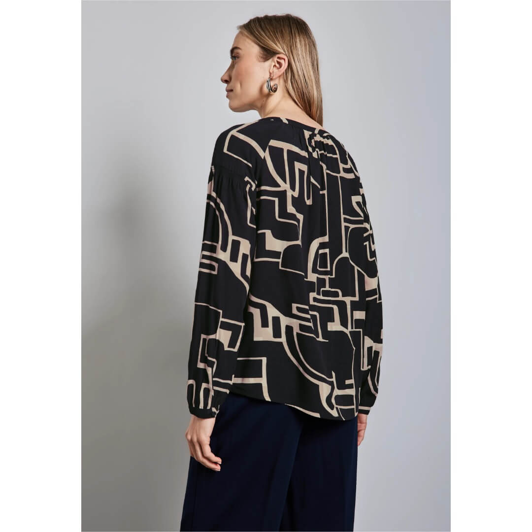 Street One kuosipaita, sininen - Moment.fi