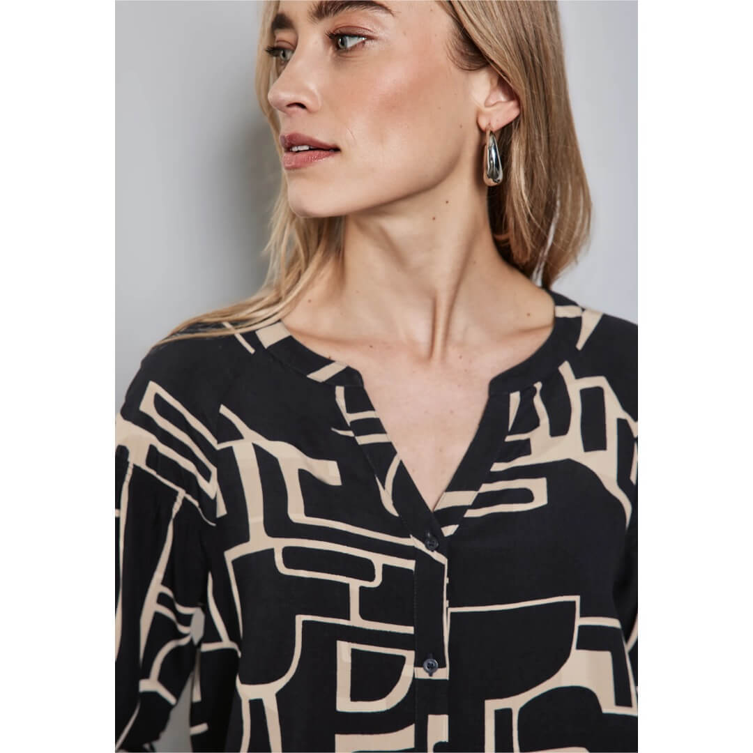 Street One kuosipaita, sininen - Moment.fi