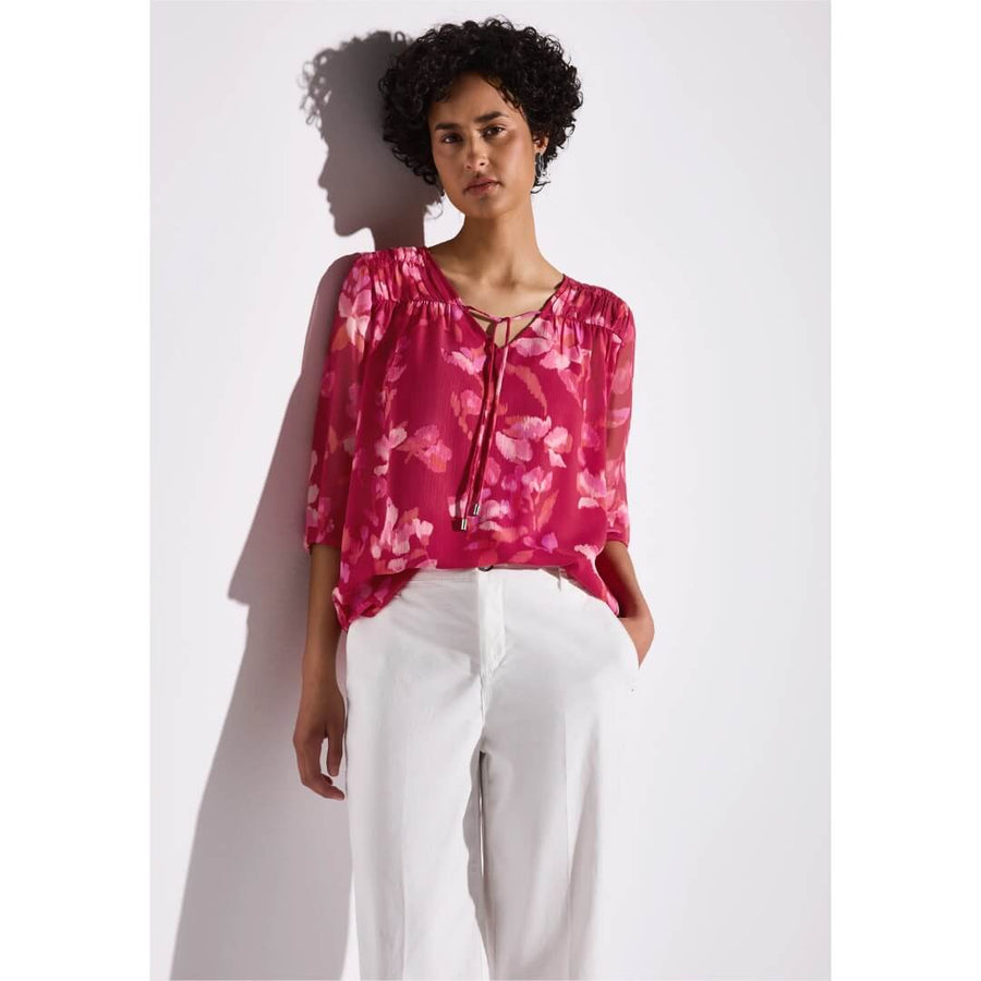 Street One chifonkipaita, punainen - Moment.fi