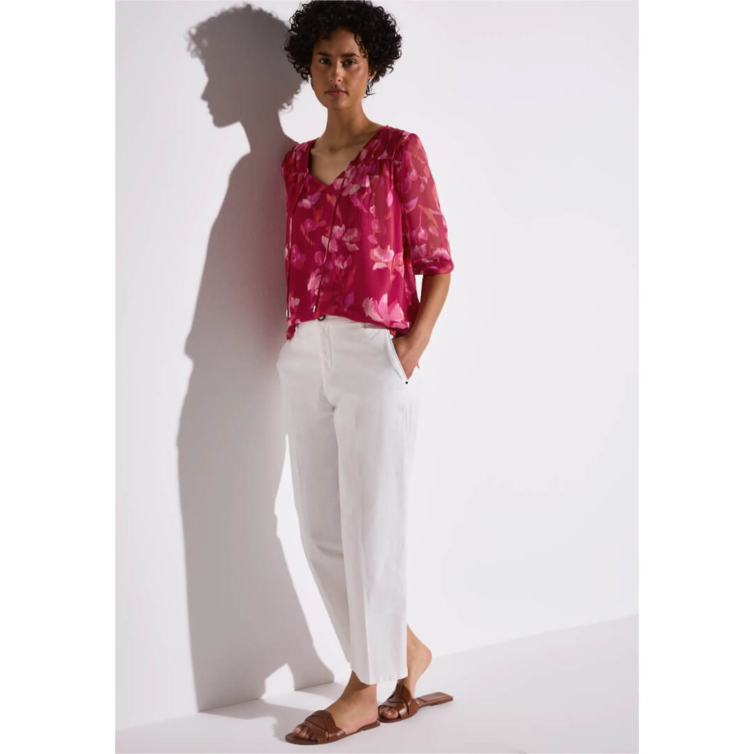 Street One chifonkipaita, punainen - Moment.fi