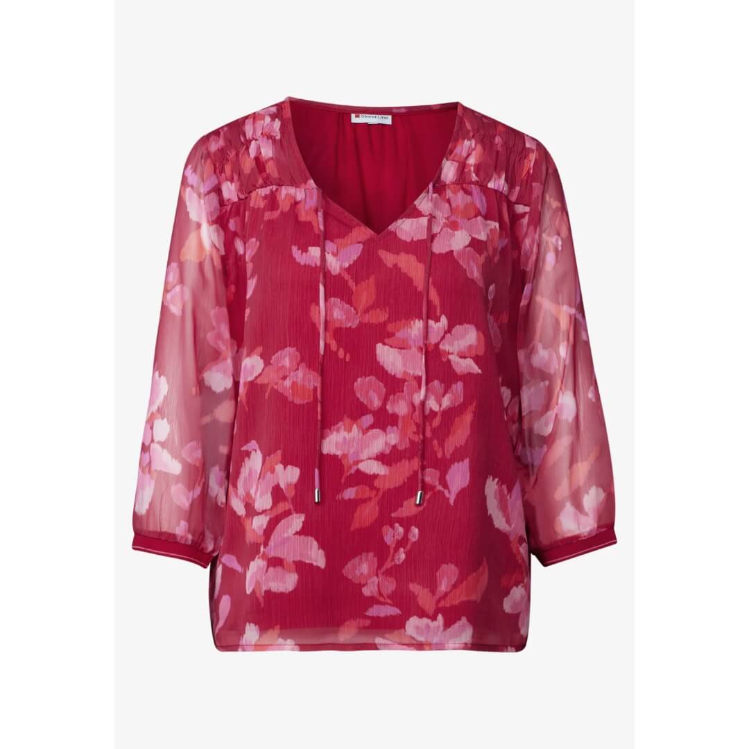 Street One chifonkipaita, punainen - Moment.fi