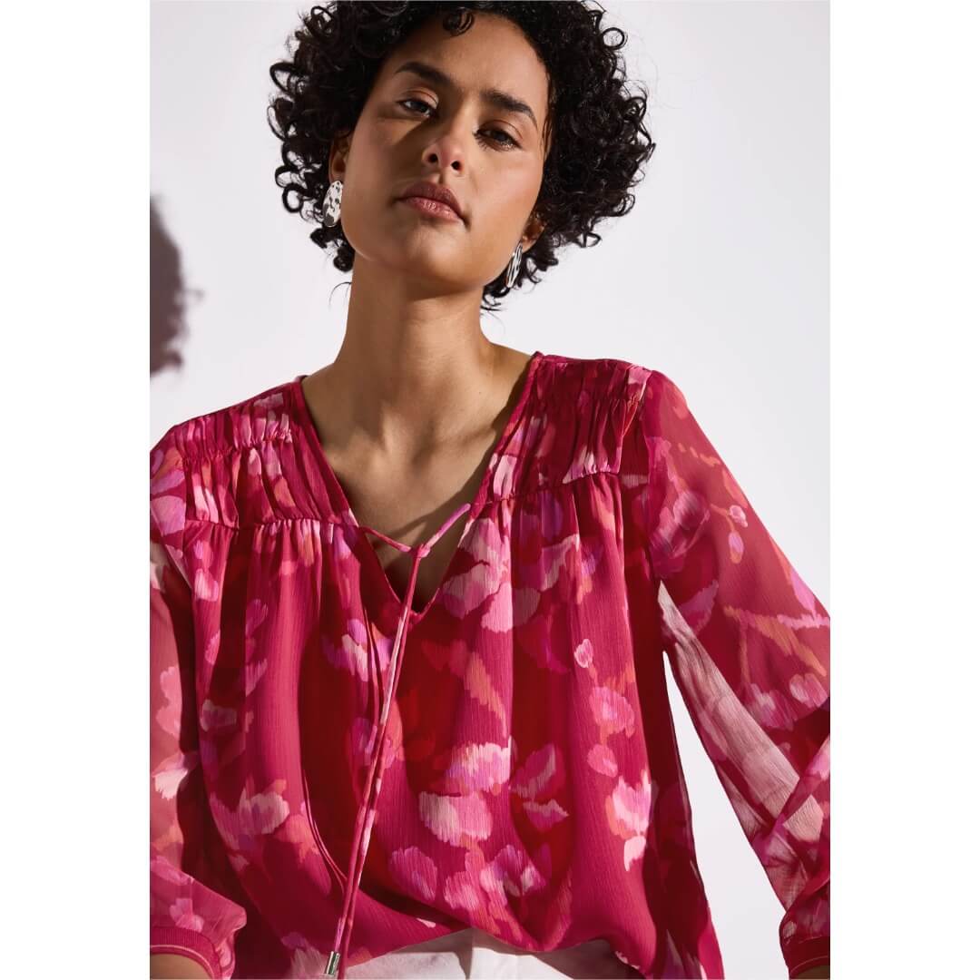 Street One chifonkipaita, punainen - Moment.fi