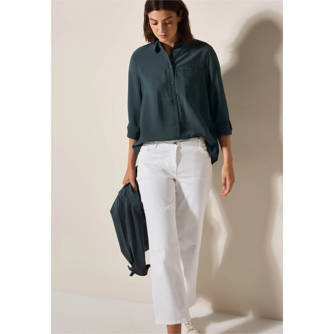 Cecil kauluspaita, tummanvihreä - Moment.fi