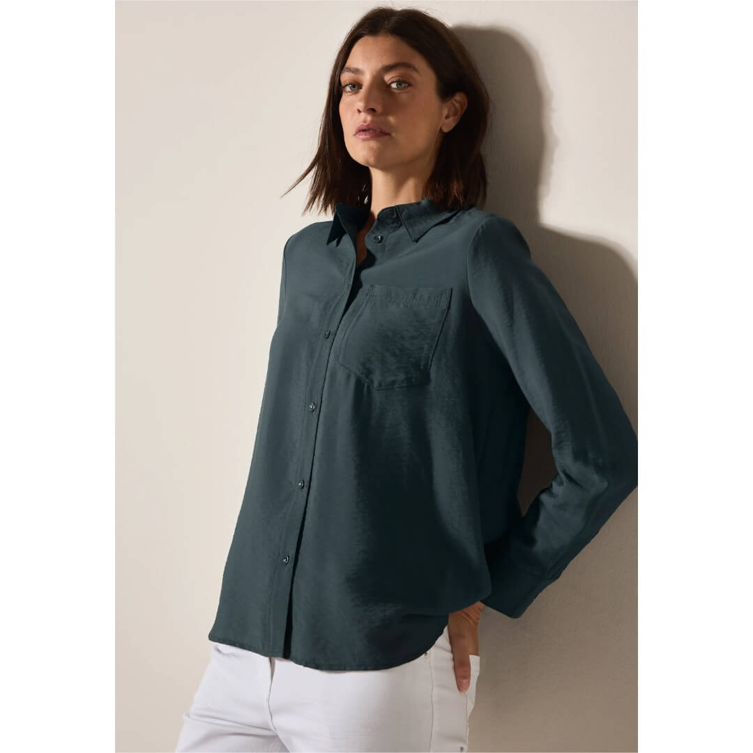 Cecil kauluspaita, tummanvihreä - Moment.fi