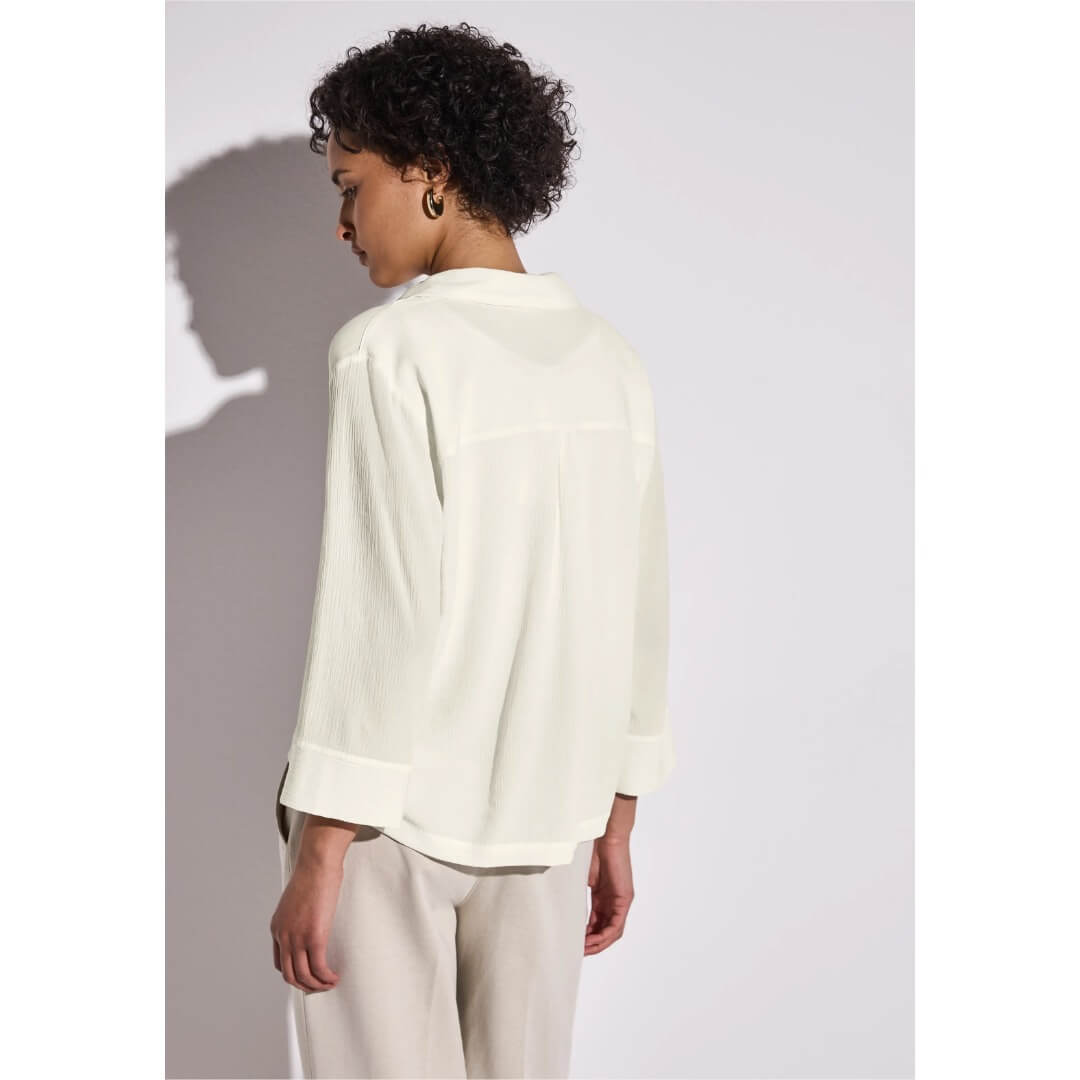 Street One kauluspaita, luonnonvalkoinen - Moment.fi