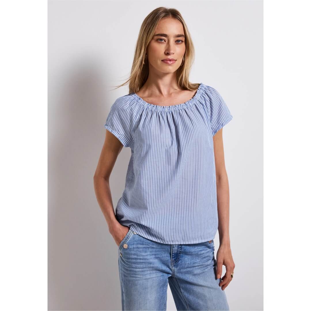 Street One raitapaita, vaaleansininen - Moment.fi