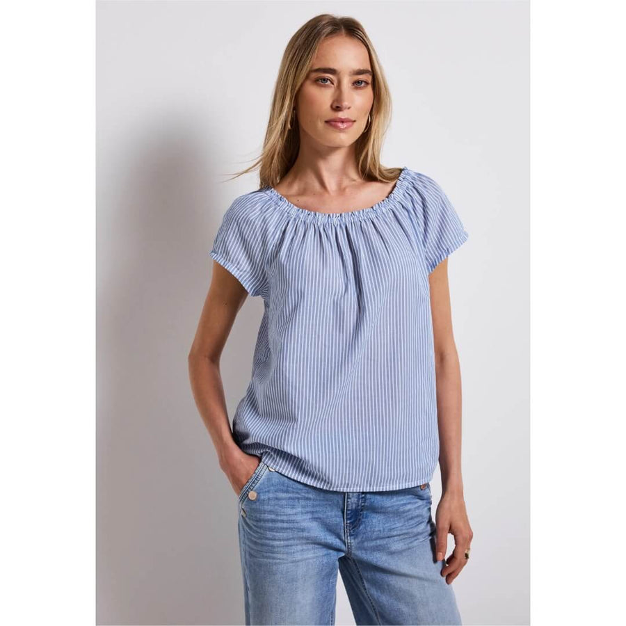 Street One raitapaita, vaaleansininen - Moment.fi