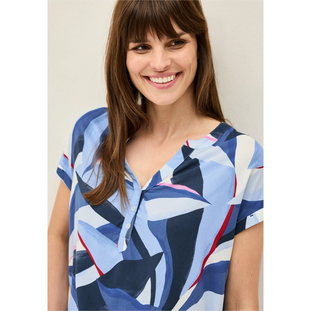 Cecil kuosipaita 1/2, vaaleansininen - Moment.fi