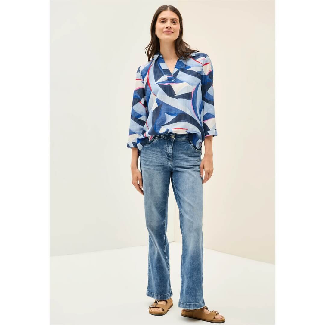 Cecil kuosipaita, sininen - Moment.fi