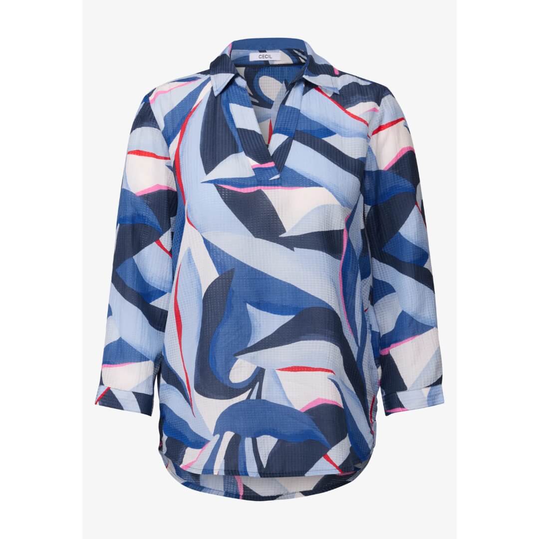 Cecil kuosipaita, sininen - Moment.fi