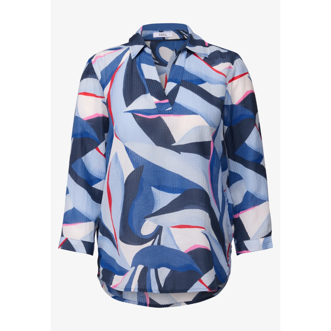 Cecil kuosipaita 1/1, vaaleansininen - Moment.fi