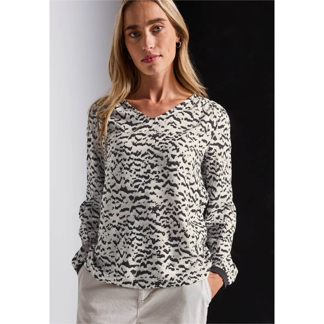 Street One kuosipaita, beige - Moment.fi