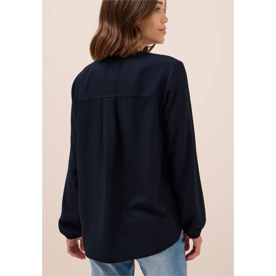 Cecil viskoosipaita, tummansininen - Moment.fi