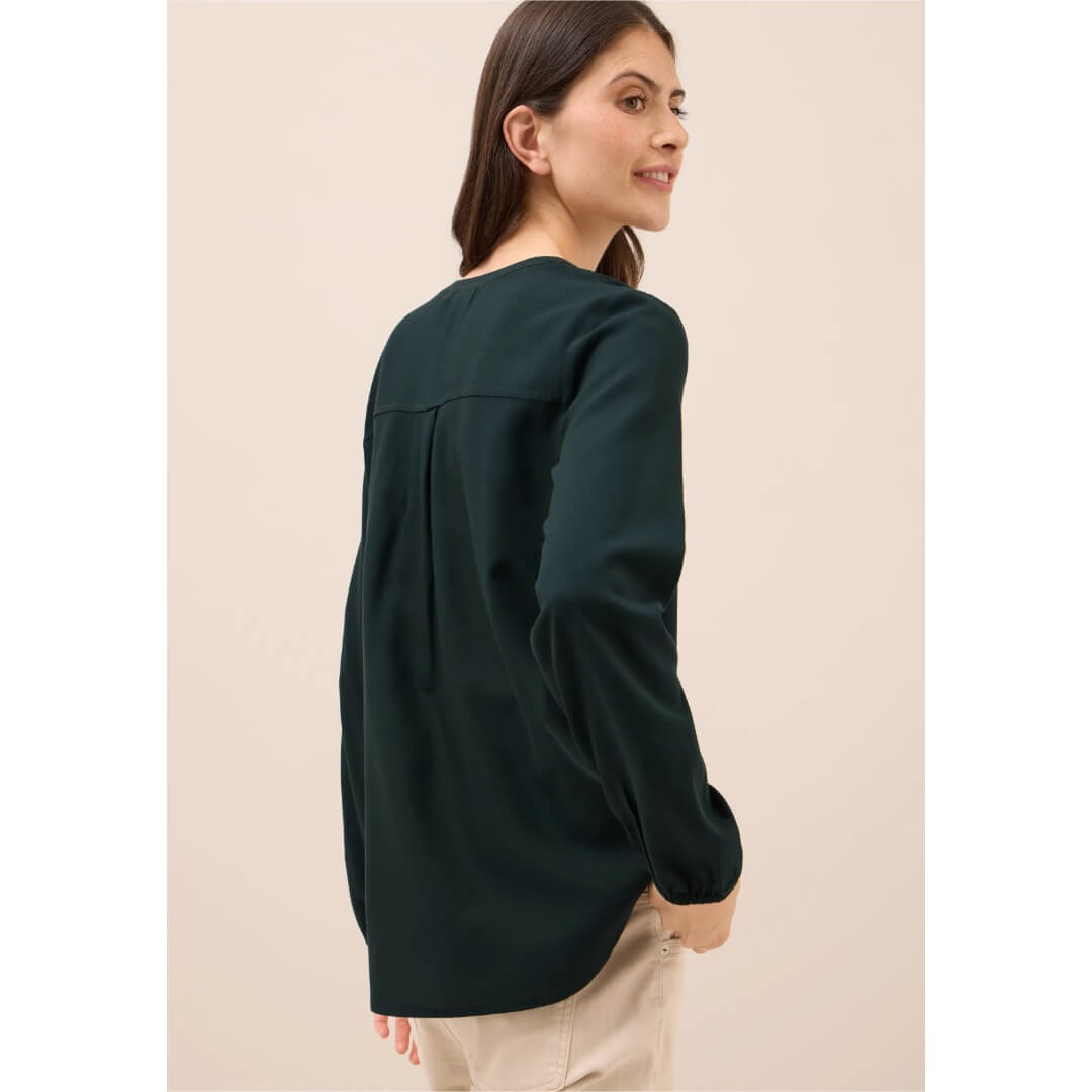 Cecil viskoosipaita, tummanvihreä - Moment.fi