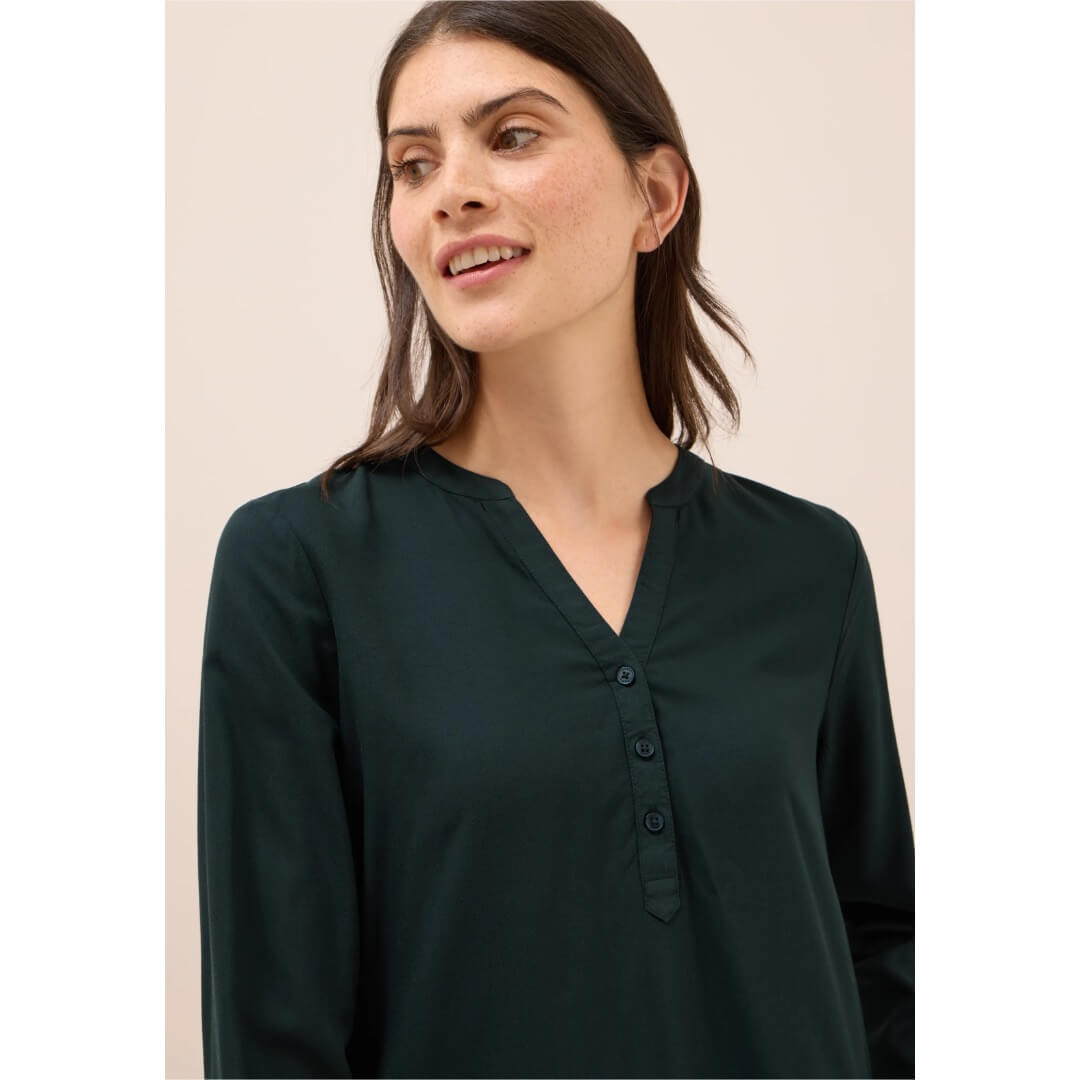 Cecil viskoosipaita, tummanvihreä - Moment.fi