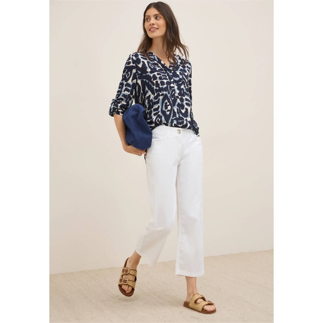 Cecil kuosipaita, sininen - Moment.fi