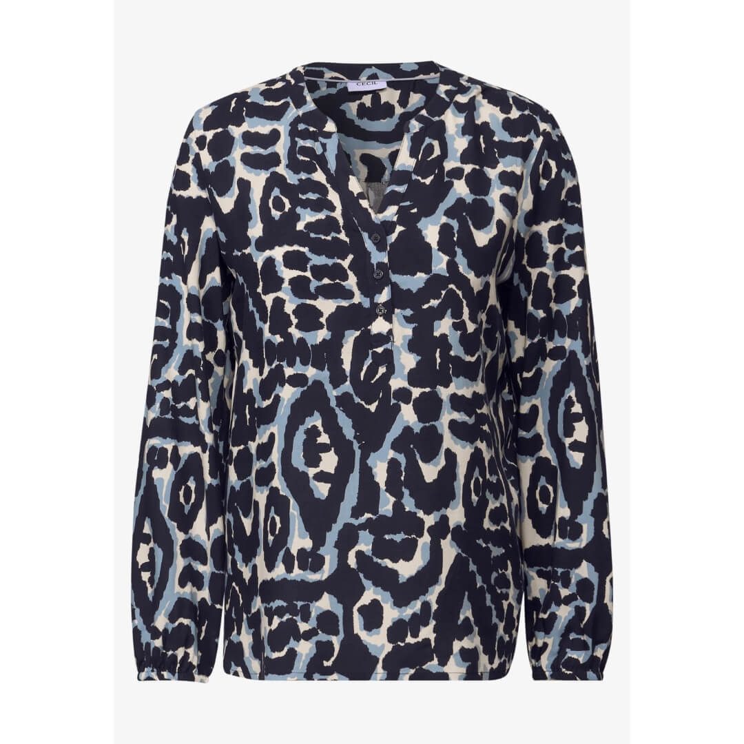 Cecil kuosipaita, sininen - Moment.fi