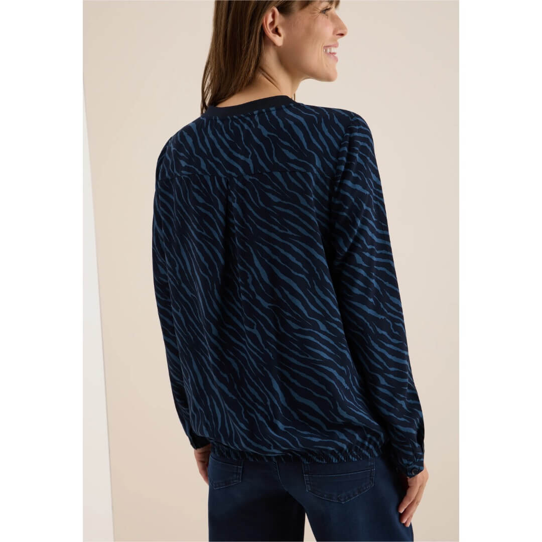 Cecil kuosipaita zebra, tummansininen - Moment.fi