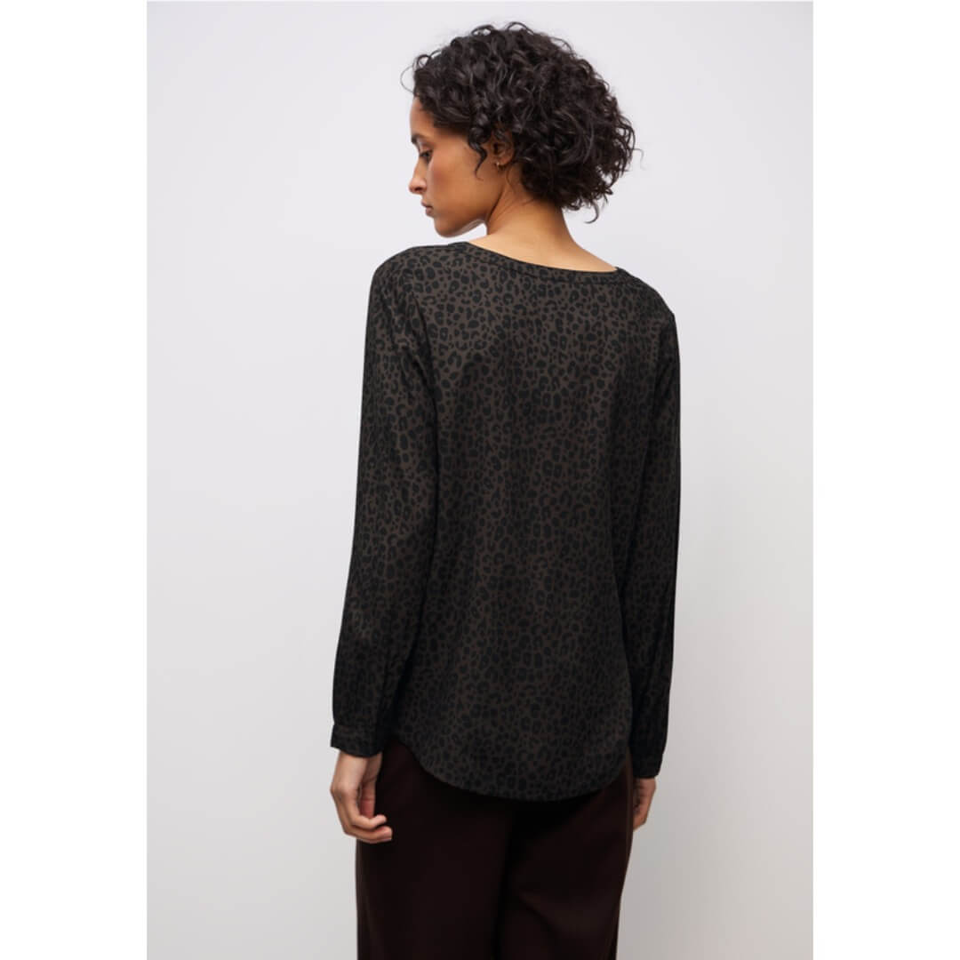 Street One kuosipaita, tummanruskea - Moment.fi