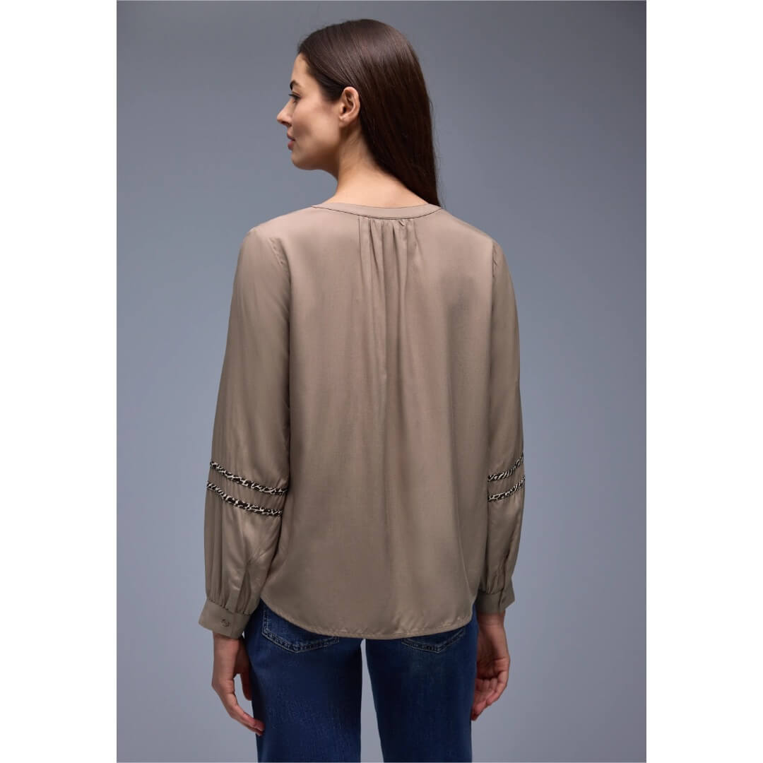 Street One viskoosipaita, vaaleanruskea