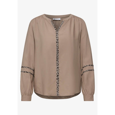 Street One viskoosipaita, vaaleanruskea