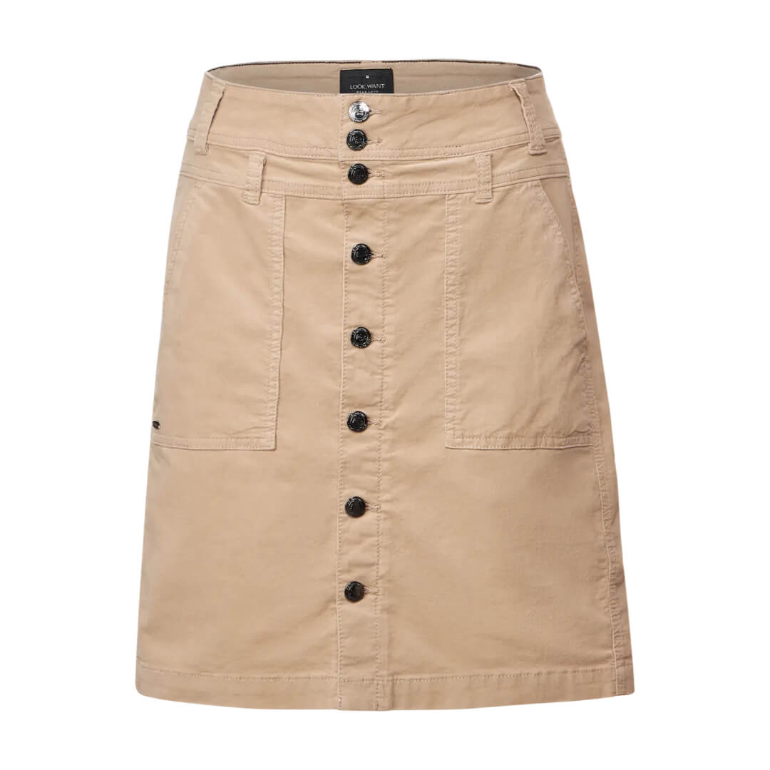 Street One samettihame, beige - Moment.fi