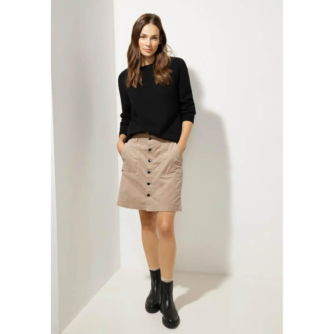 Street One samettihame, beige - Moment.fi