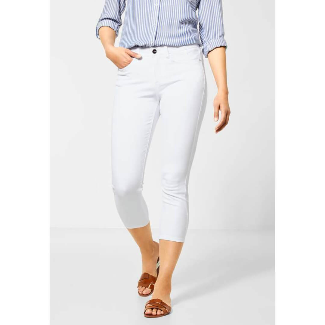 Street One farkku 7/8, valkoinen - Moment.fi