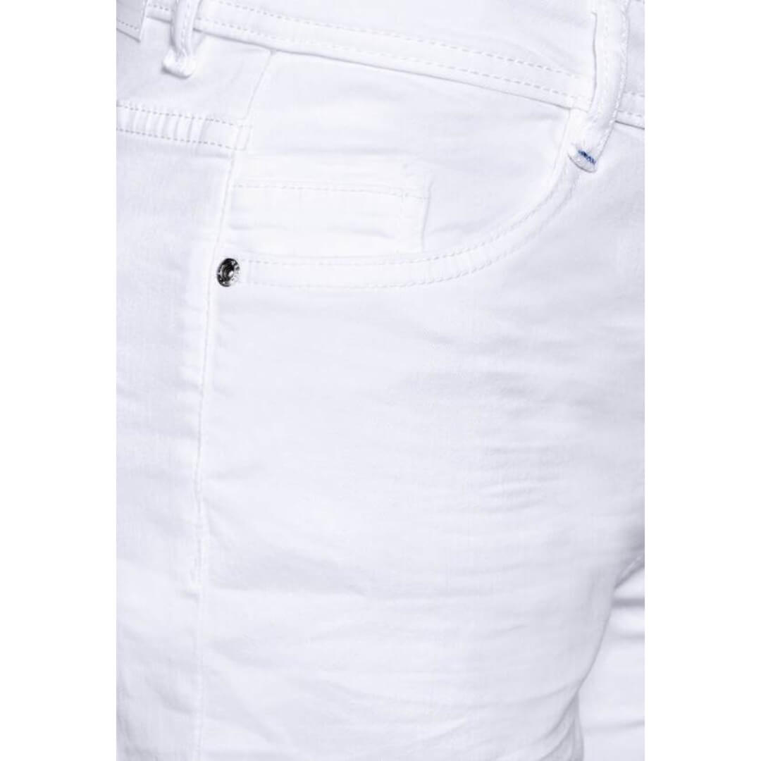 Cecil leveä farkku Neele 26", valkoinen - Moment.fi