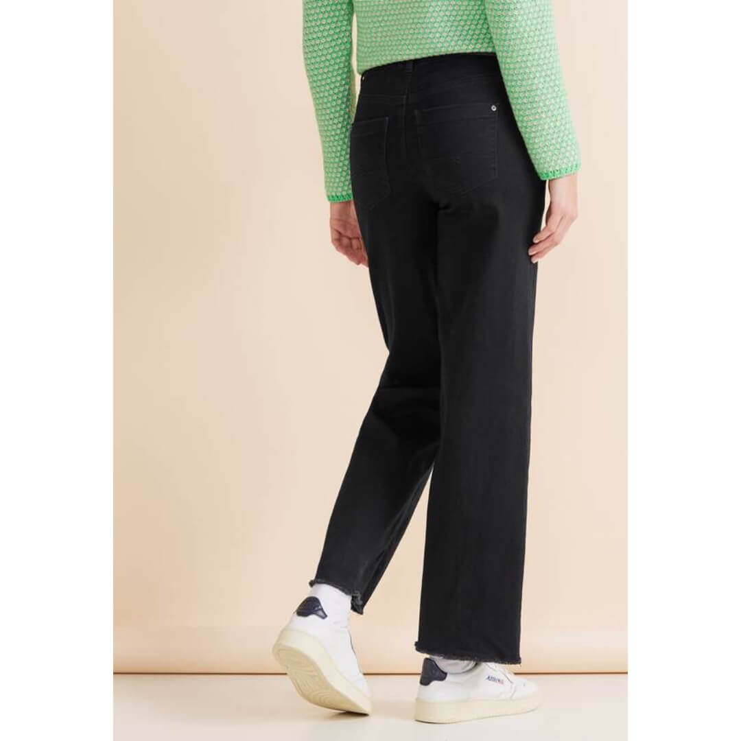 Street One farkku leveä, musta - Moment.fi