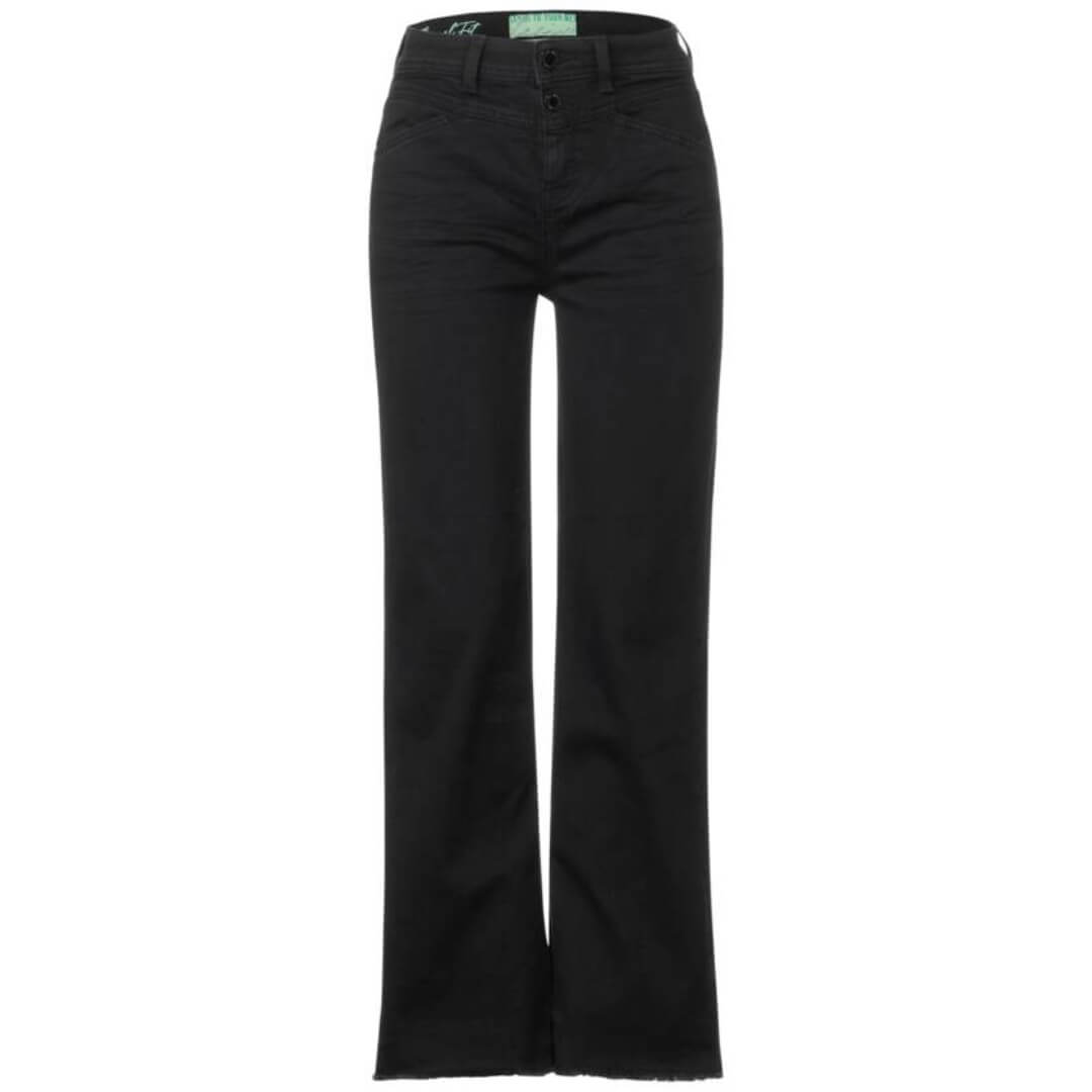 Street One farkku leveä, musta - Moment.fi