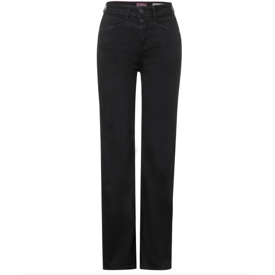 Street One farkku leveä, musta - Moment.fi