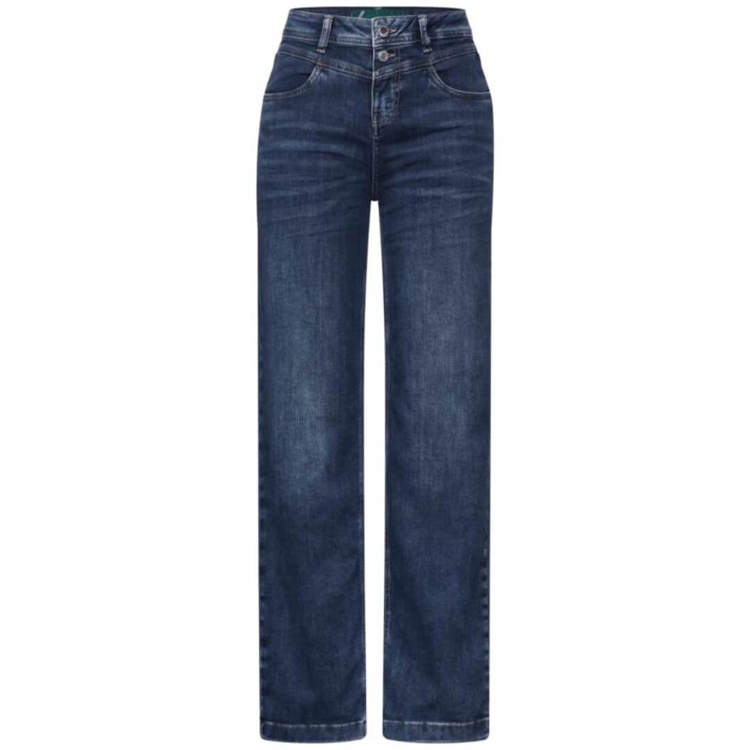 Street One farkku leveä, keskisininen - Moment.fi