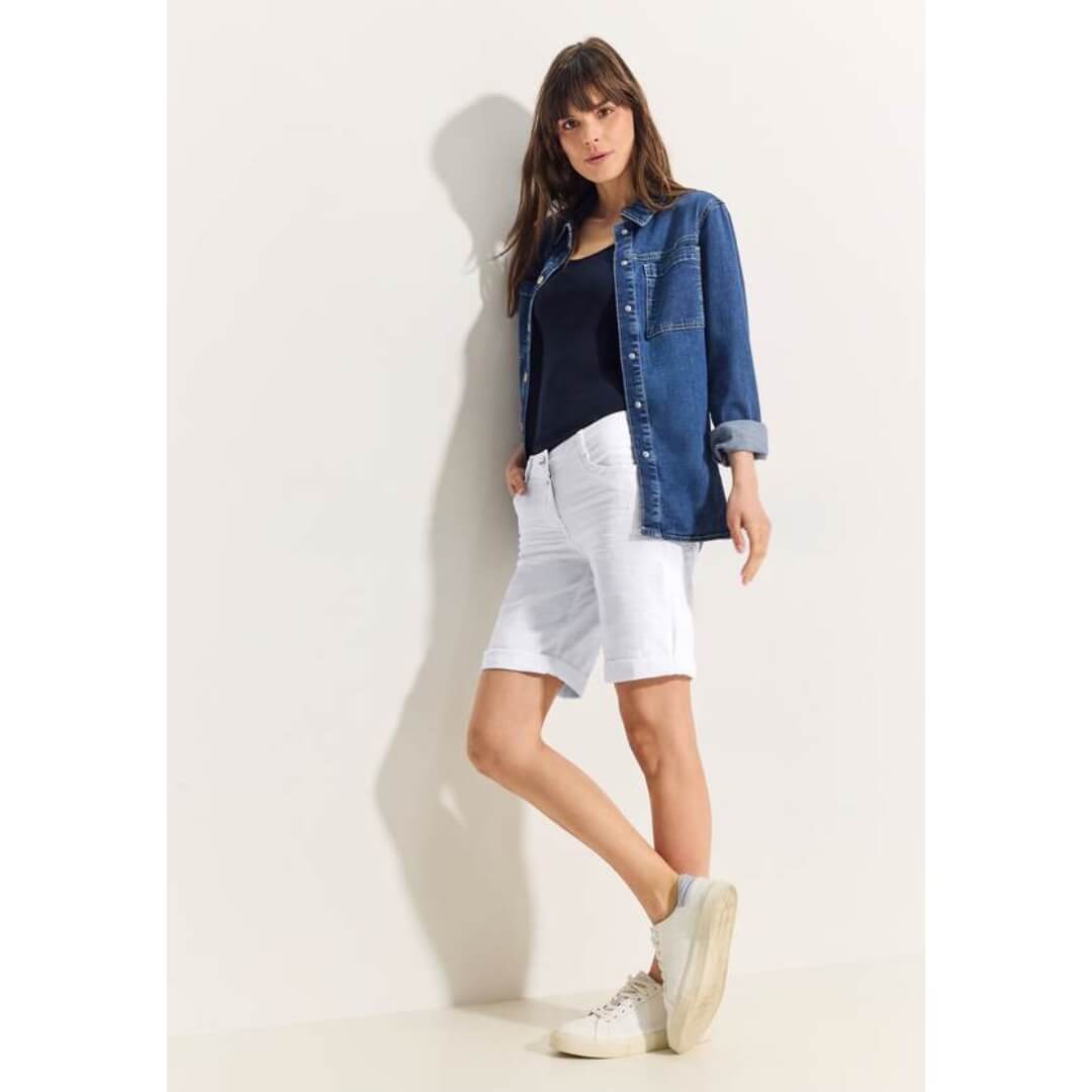 Cecil shortsi Scarlett, valkoinen - Moment.fi