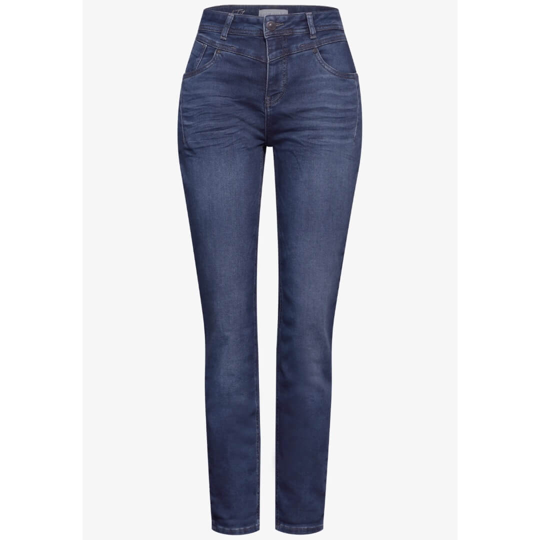 Street One farkku Mom fit, keskisininen - Moment.fi