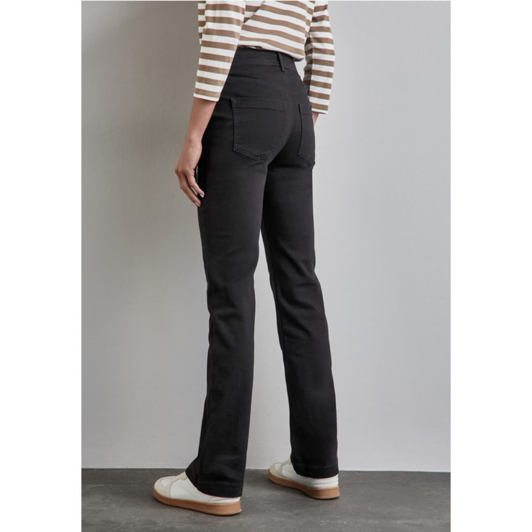 Street One farkku bootcut, musta - Moment.fi