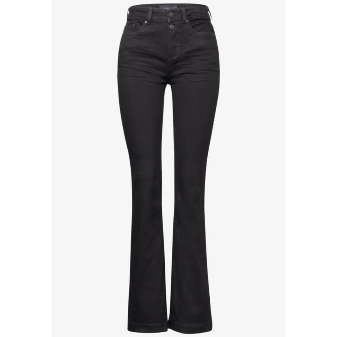 Street One farkku bootcut, musta - Moment.fi