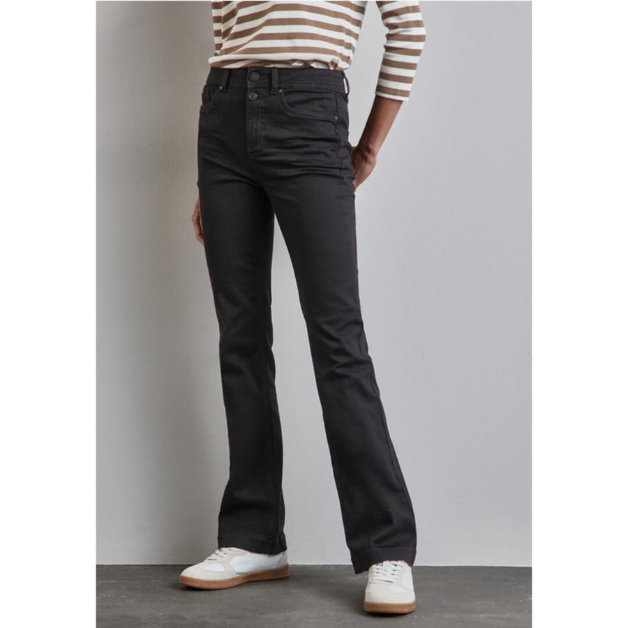 Street One farkku bootcut, musta - Moment.fi