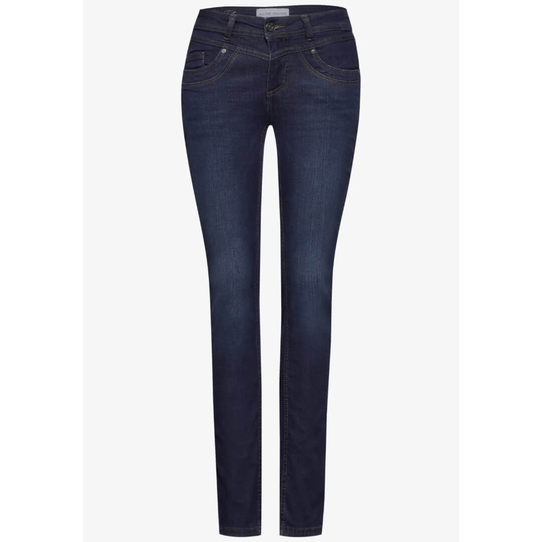 Street One farkku slim, tummansininen - Moment.fi