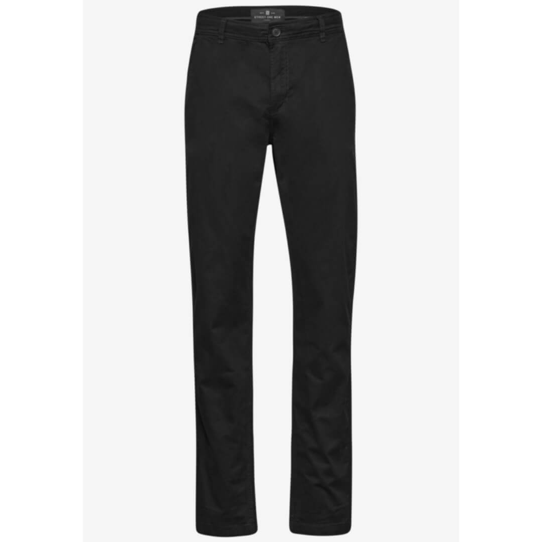 Street One puuvillachinos stretch, musta - Moment.fi
